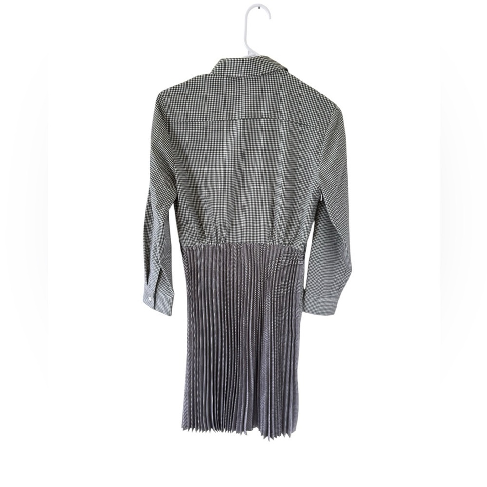 Weekend Max Mara Checkered Pattern Wool Pleated D… - image 2